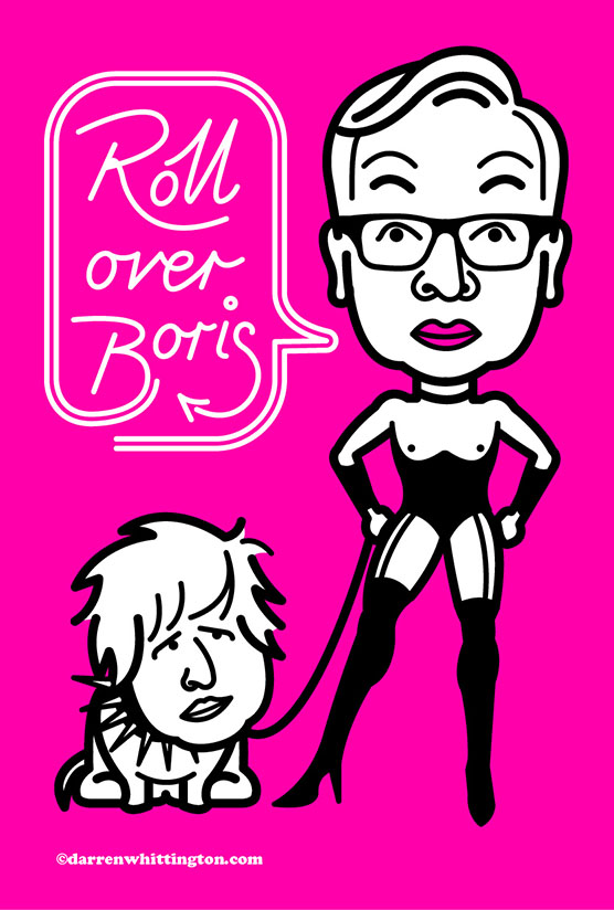 "Roll over Boris" Illustration by Darren Whittington